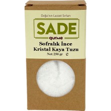 Sade Gurme Sofralık Ince Kristal Kaya Tuzu 250GR.