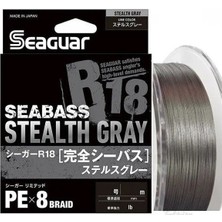 Seaguar Stealth Gray Pe 8 Örgü Spin Ip Misina 150MT Gri
