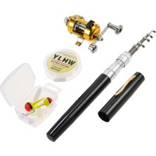 Kkmoon Balıkçılık Rod Reel Combo Set Mini Teleskopik Taşınabilir (Yurt Dışından)