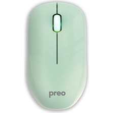 Preo M19 Ergonomik Pastel Kablosuz Sessiz Mouse Yeşil