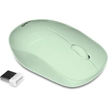 Preo M19 Ergonomik Pastel Kablosuz Sessiz Mouse Yeşil