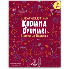 4+ 5+ Yaş Düşünme Becerili “Dikkat Geliştiren Kodlama Oyunları” Okul Öncesi Etkinlik Seti 4 Kitap