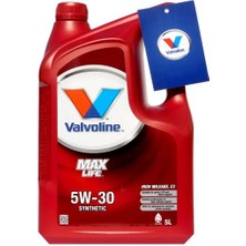 Valvoline Max Life C3 5W-30 5 Lt Motor Yağı ( Üretim Tarihi: 2022 )