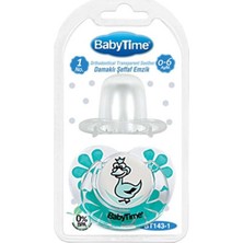 Babytime BT143 Silikon Damaklı Koruyucu Kapaklı Emzik Su Yeşili