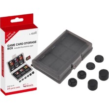 Yues Switch Oyun Kutusu (24 Oyun Kapasiteli) ve Switch Joy-Con Analog Seti (6 Parça)