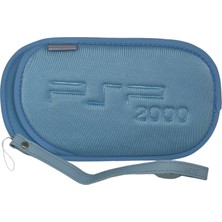 Yues Psp 2000/3000 Soft Çanta Kılıf + Bileklik Mavi (Psp 2000/3000 Uyumlu)