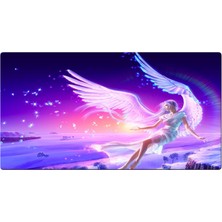 Beam Dijital Anime Angel Xl 70X40 cm 3mm Oyuncu Gaming Mouse Pad