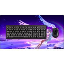 Beam Dijital Anime Angel Xl 70X40 cm 3mm Oyuncu Gaming Mouse Pad