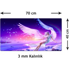 Beam Dijital Anime Angel Xl 70X40 cm 3mm Oyuncu Gaming Mouse Pad