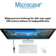 Microcase Hızlı USB 2.0 Uzatma Kablosu Dişi-Erkek Adaptör - 75 cm AL2855