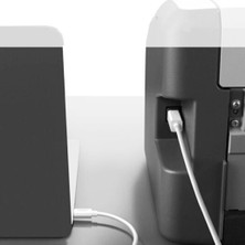 Keepro Type-C USB B Printer Kablosu 2 Metre Beyaz Type-C Yazıcı Kablosu