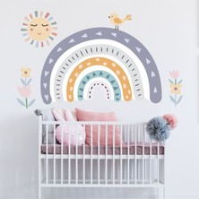 Piksel Grafik Masal Gökkuşağı Çocuk Odası Duvar Sticker