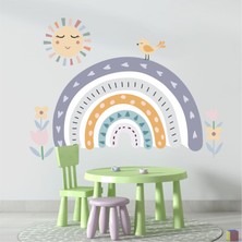 Piksel Grafik Masal Gökkuşağı Çocuk Odası Duvar Sticker