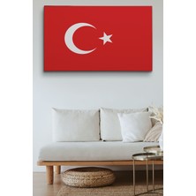 Dünyatablo Türk Bayrağı Dekoratif Kanvas Duvar Tablosu