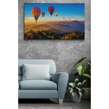Dünyatablo Hava Balonları Dekoratif Kanvas Duvar Tablosu