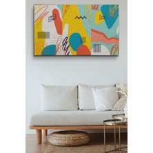 Dünyatablo Modern Soyut Görünümlü Dekoratif Kanvas Duvar Tablosu