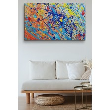 Dünyatablo Soyut Sanatsal Yağlıboya Görünüm Dekoratif Kanvas Duvar Tablosu