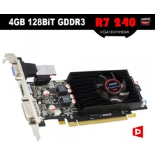 Life Teknoloji Turbox Amd Radeon R7 240 4gb 128BIT Gddr3 HDMI DVI DX12 Ekran Kartı
