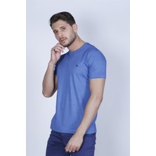 FLP Battal Beden Bisiklet Yaka Erkek T-Shirt