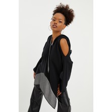 Omuz Detay Sweatshirt