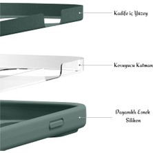 Wowacs Apple iPhone 13 ile Uyumlu Telefon Kılıfı Kadife Iç Yüzey Soft Tasarım Lansman Kılıf