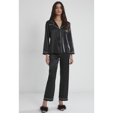 Pierre Cardin 1200 Saten Pijama Takımı