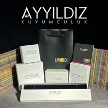 Ayyıldız Kuyumculuk Kadın Altın Mineli Yonca Bileklik