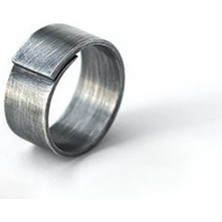 Tonstyle TS001710 Fort (Güçlü) - Özel El Yapımı Paslanmaz Çelik H.ürün Erkek Yüzük 1. Ölçü=12  - 2. Ölçü=10