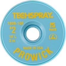Techspray 1809-10F Lehim Alma Teli Sarı (1,4mm x 3m) Pro-Wick®