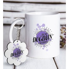 BK Kişiye Özel Iyi Ki Doğdun Beyaz Kupa ve Anahtarlık Hediye Seti-2