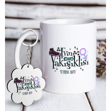 BK Kişiye Özel Evin Yakışıklısı Beyaz Kupa ve Anahtarlık Hediye Seti-1