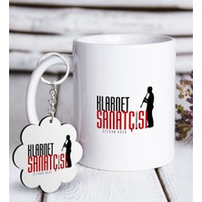 BK Kişiye Özel Mesleki Klarnet Sanatçısı Beyaz Kupa ve Anahtarlık Hediye Seti