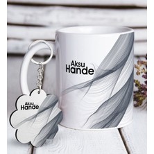 BK Kişiye Özel Isimli Beyaz Kupa ve Anahtarlık Hediye Seti-52