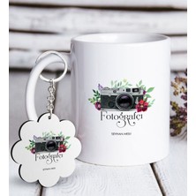 BK Kişiye Özel Mesleki Fotoğrafçı Beyaz Kupa ve Anahtarlık Hediye Seti