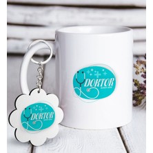 BK Kişiye Özel Mesleki Doktor Beyaz Kupa ve Anahtarlık Hediye Seti-14