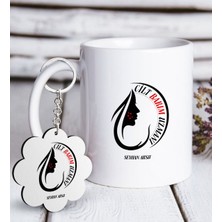 BK Kişiye Özel Mesleki Cilt Bakım Uzmanı Beyaz Kupa ve Anahtarlık Hediye Seti-1