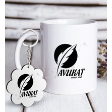 BK Kişiye Özel Mesleki Avukat Beyaz Kupa ve Anahtarlık Hediye Seti-12