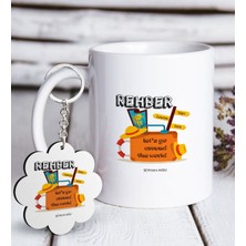 BK Kişiye Özel Mesleki Rehber Beyaz Kupa ve Anahtarlık Hediye Seti