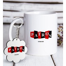 BK Kişiye Özel Mesleki Patron Beyaz Kupa ve Anahtarlık Hediye Seti-11