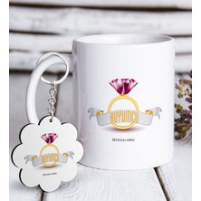 BK Kişiye Özel Mesleki Kuyumcu Beyaz Kupa ve Anahtarlık Hediye Seti