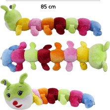 Toru Toys Torutoys  Renkli Tırtıl Peluş Oyuncak 85 cm