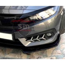 Kvkbesi Honda Civic Tampon Eki 4 Parça Lip+ Marşpiyel Seti