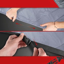 Rks Spontini 110  Gri Arka Çantalı Miflonlu Motosiklet Brandası
