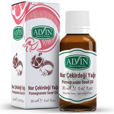 Alvin Nar Çekirdeği Yağı, Soğuk Sıkım, %100 Saf ve Doğal, 20 ml