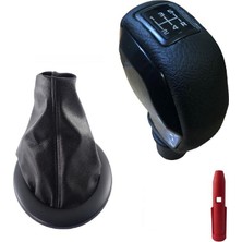 Moda Renault Megane 2 Deri Kaplama Krom Spor Vites Topuzu ve Körüğü