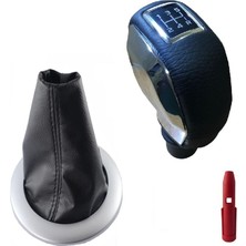 Moda Renault Megane 2 Deri Kaplama Krom Spor Vites Topuzu ve Körüğü