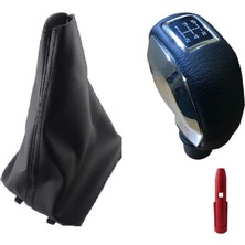 Moda Peugeot 206 Deri Kaplama Krom Spor Vites Topuzu ve Körüğü