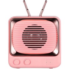 Shuji Pembe Retro Taşınabilir Kablosuz Bluetooth Hoparlör (Yurt Dışından)