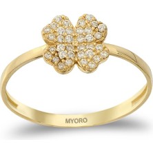 MYOROGOLD 14 Ayar Yonca Eklem Yüzük
