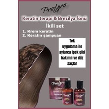 Profgro Brezilya Keratin  Bakım Seti Aylarca Işıldayan Düz ve Bakımlı Saçlar Mucizevi Premium  Keratin  ve Keratin Şampuan